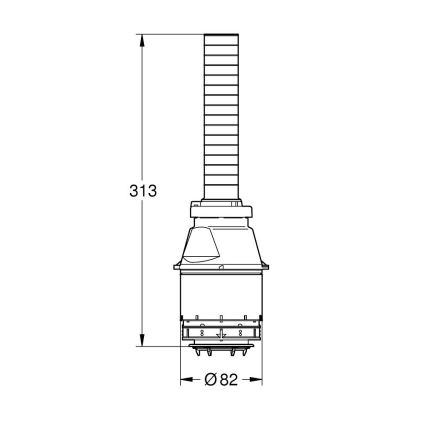 GROHE 43486000 - Servo-vypouštěcí ventil lesklý chrom