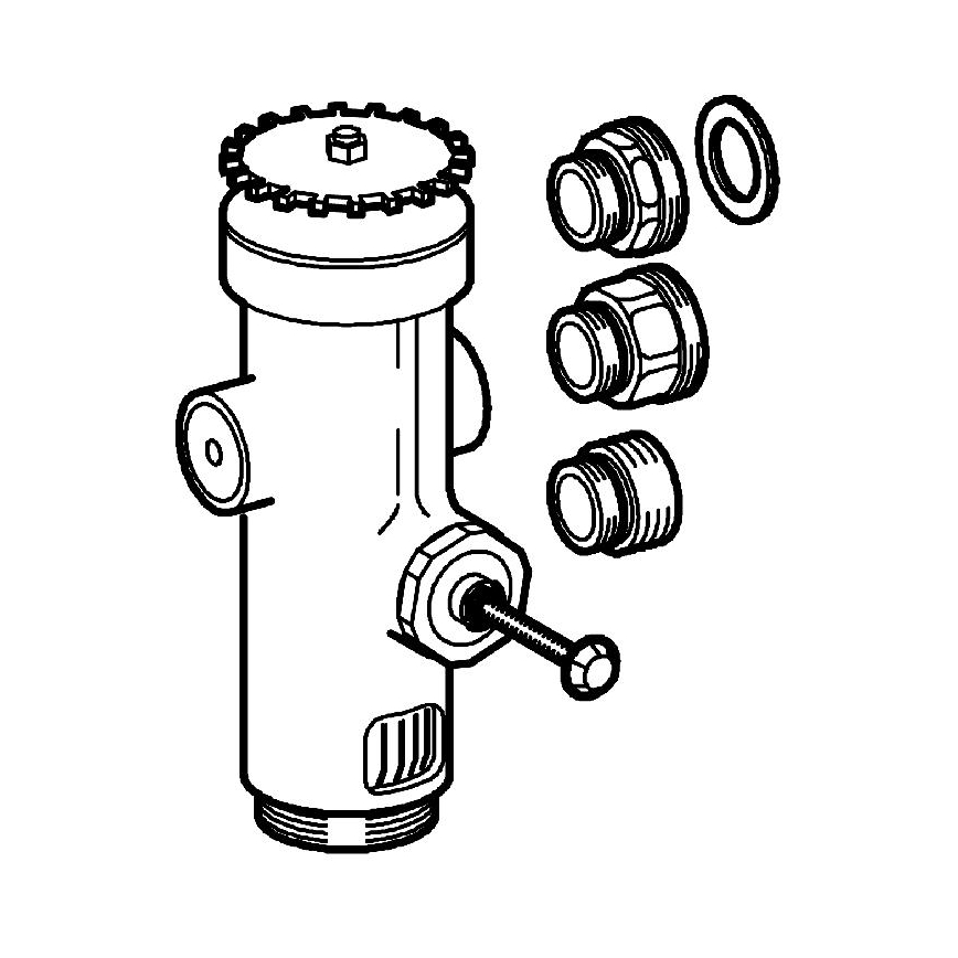 GROHE 43996000 - Tlakový splachovač RONDO 3”