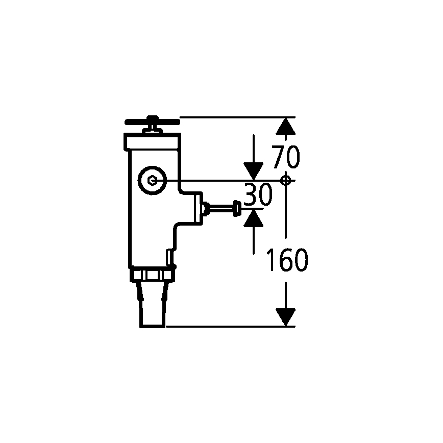 GROHE 43996000 - Tlakový splachovač RONDO 3”