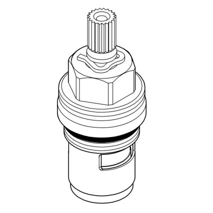GROHE 45346000 - Keramický vršek DN 15 lesklý chrom