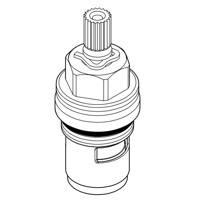 GROHE 45346000 - Keramický vršek DN 15 lesklý chrom