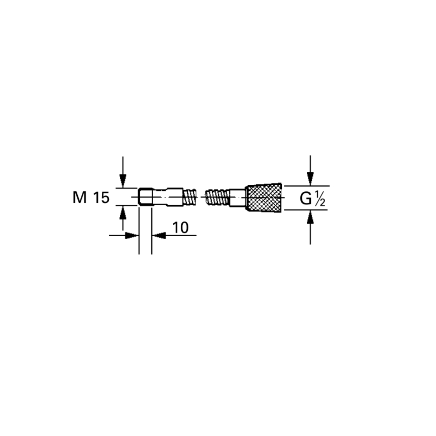 GROHE 46092000 -ová hadice 1500 mm lesklý chrom