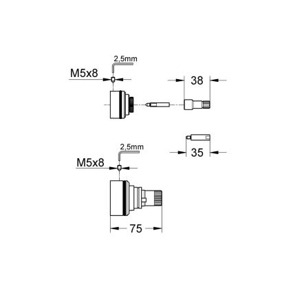 GROHE 47781000 - Prodlužovací set 27,5 mm