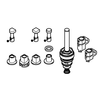 GROHE 48442000 - Přepínač pro podomítkové pákové vanové baterie lesklý chrom