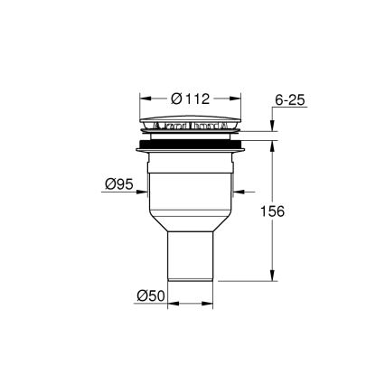 GROHE 49533000 - Odtokový set pr. 112 mm lesklý chrom