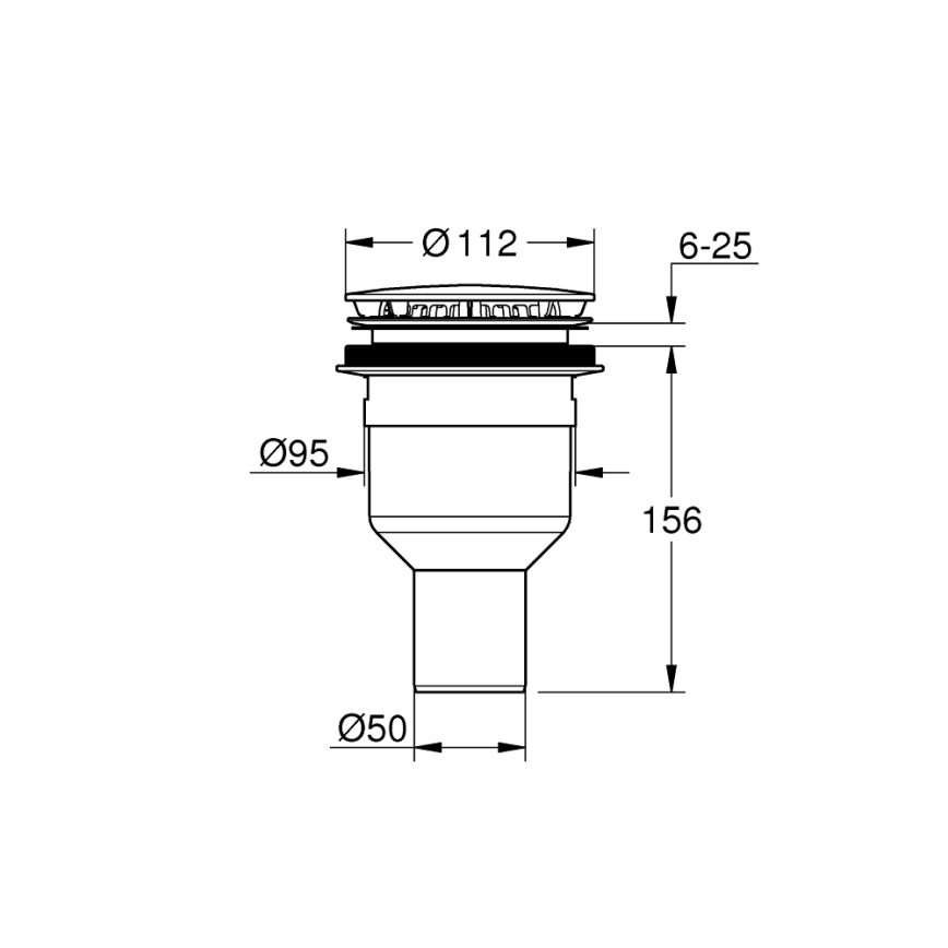 GROHE 49533000 - Odtokový set pr. 112 mm lesklý chrom