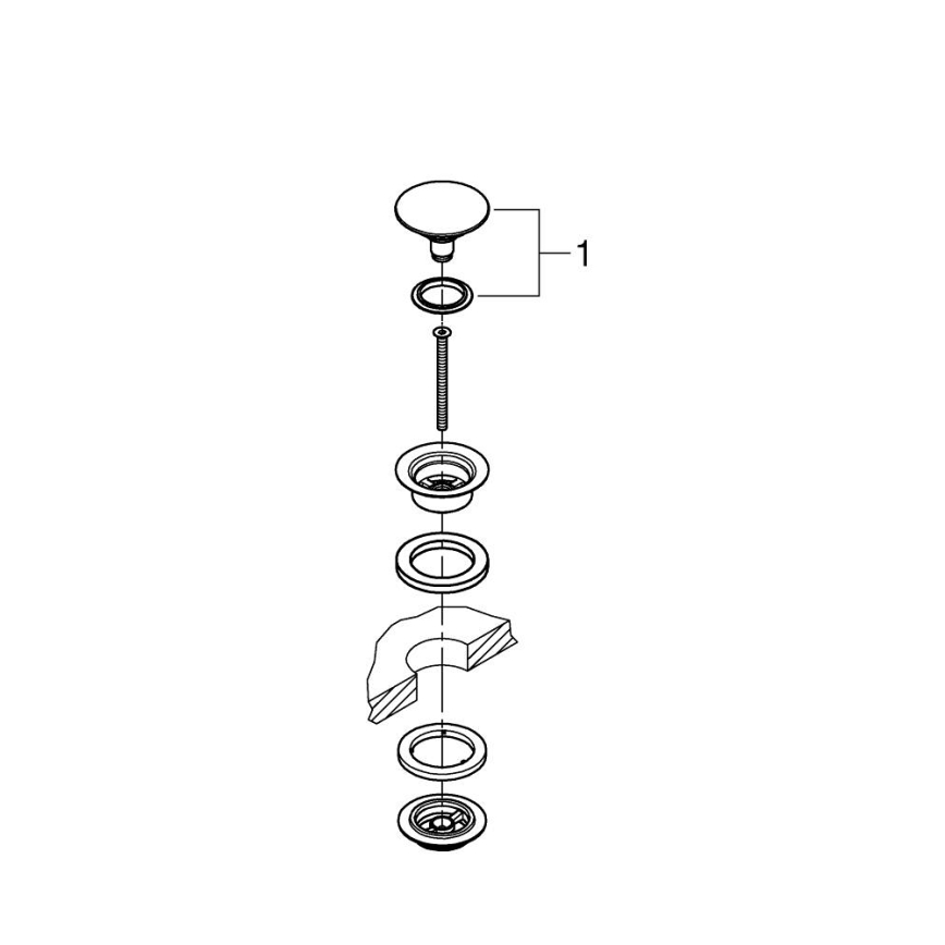 GROHE 65807000 - Odpadová souprava lesklý chrom