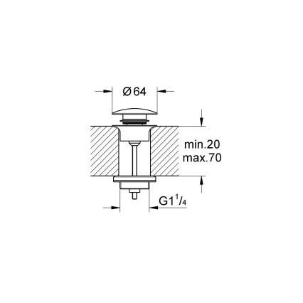 GROHE 65807000 - Odpadová souprava lesklý chrom