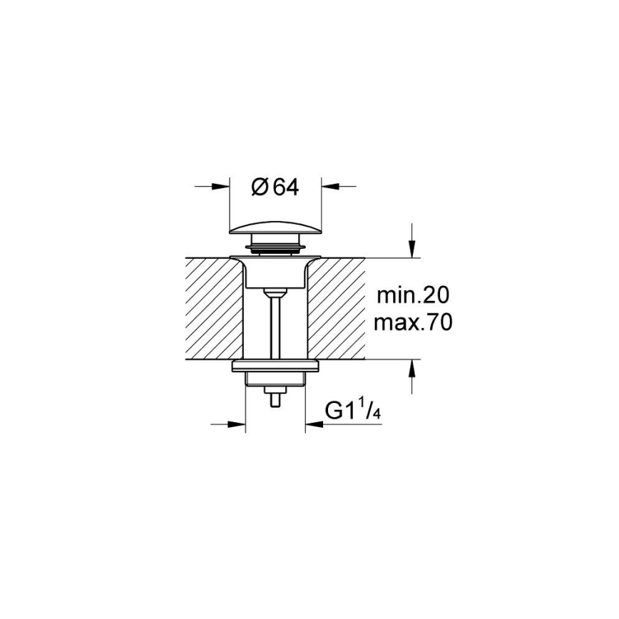 GROHE 65807000 - Odpadová souprava lesklý chrom