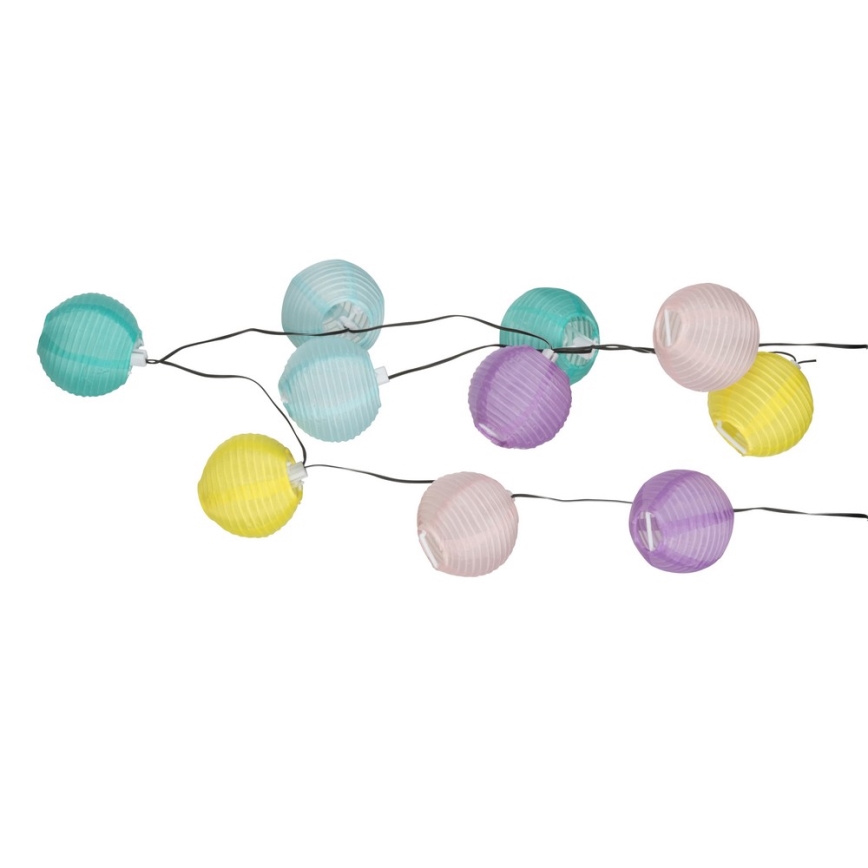 Grundig 14106 - LED Solární řetěz 2,4m 10xLED/1,2V 600 mAh