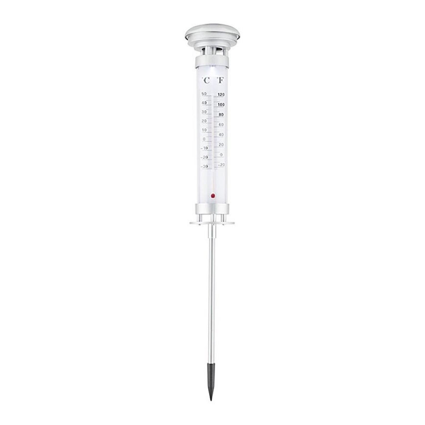 Grundig 89640 - LED Solární lampa s teploměrem 1xLED/1,2V 600 mAh IP44