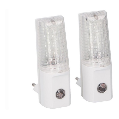 Grundig 96 – SADA 2x LED Noční světlo do zásuvky 2xLED/0,5W/230V