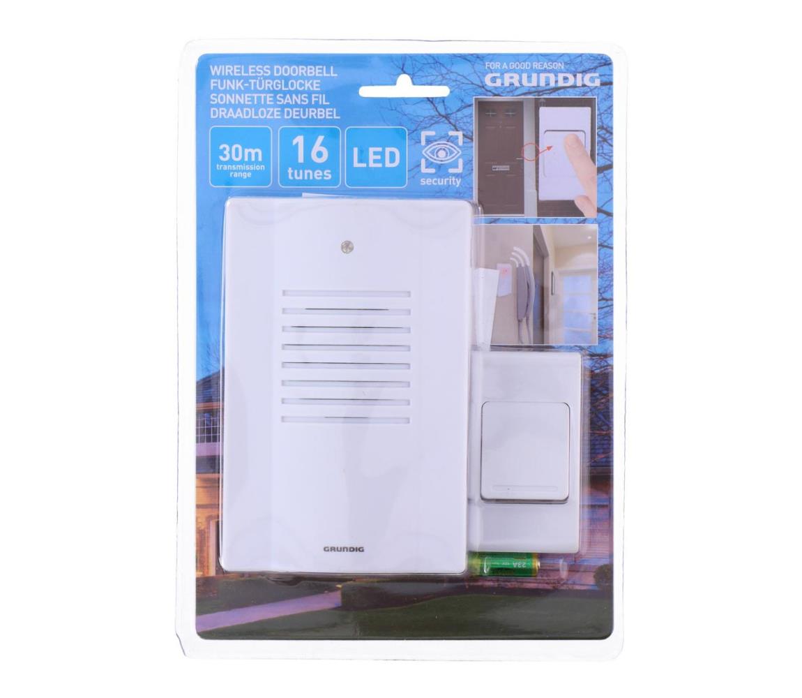 Grundig Grundig - Bezdrátový zvonek 16 melodií IP44 P3016
