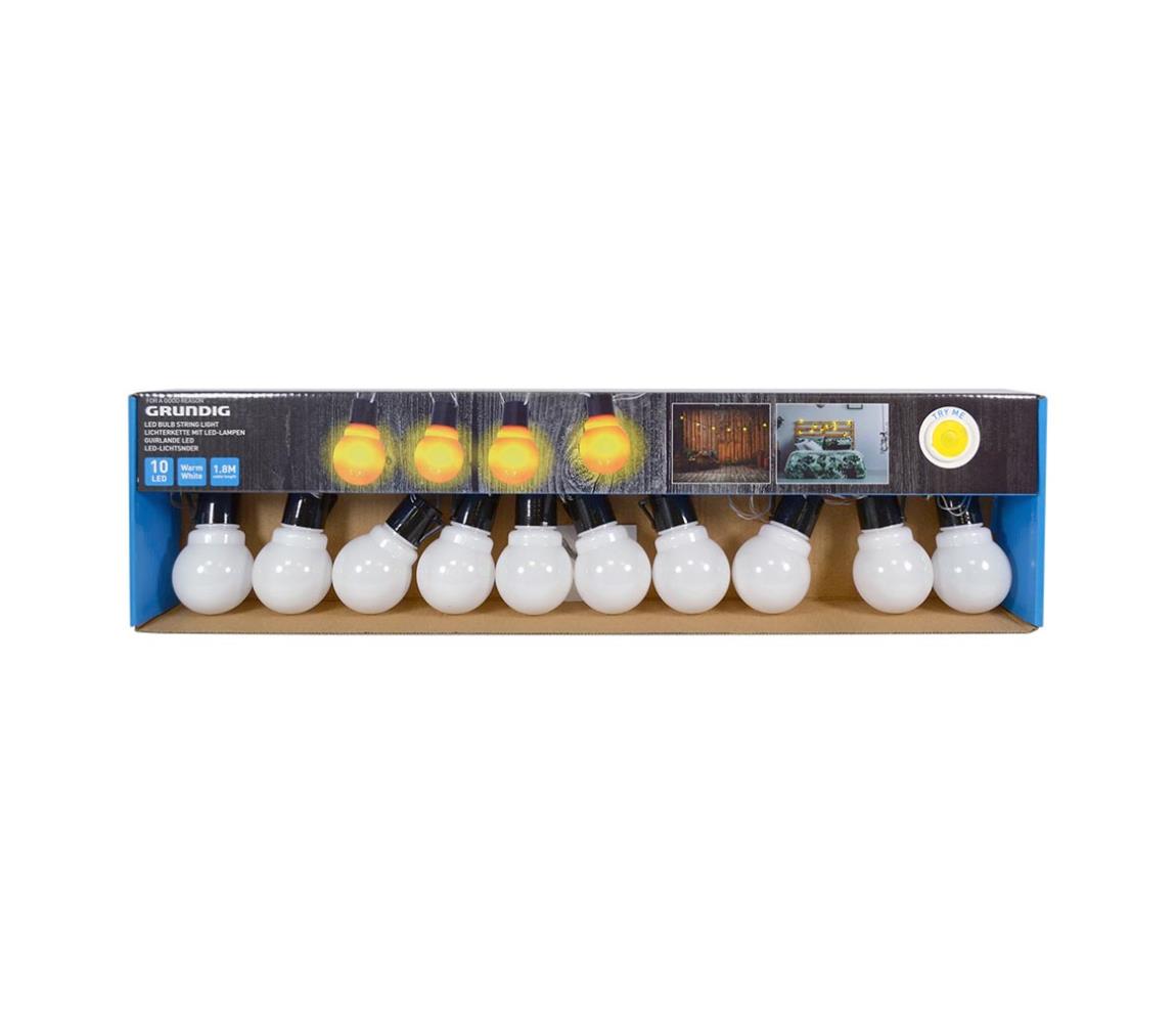 Grundig Grundig - LED Dekorační řetěz žárovky 10xLED/2xAA P3561