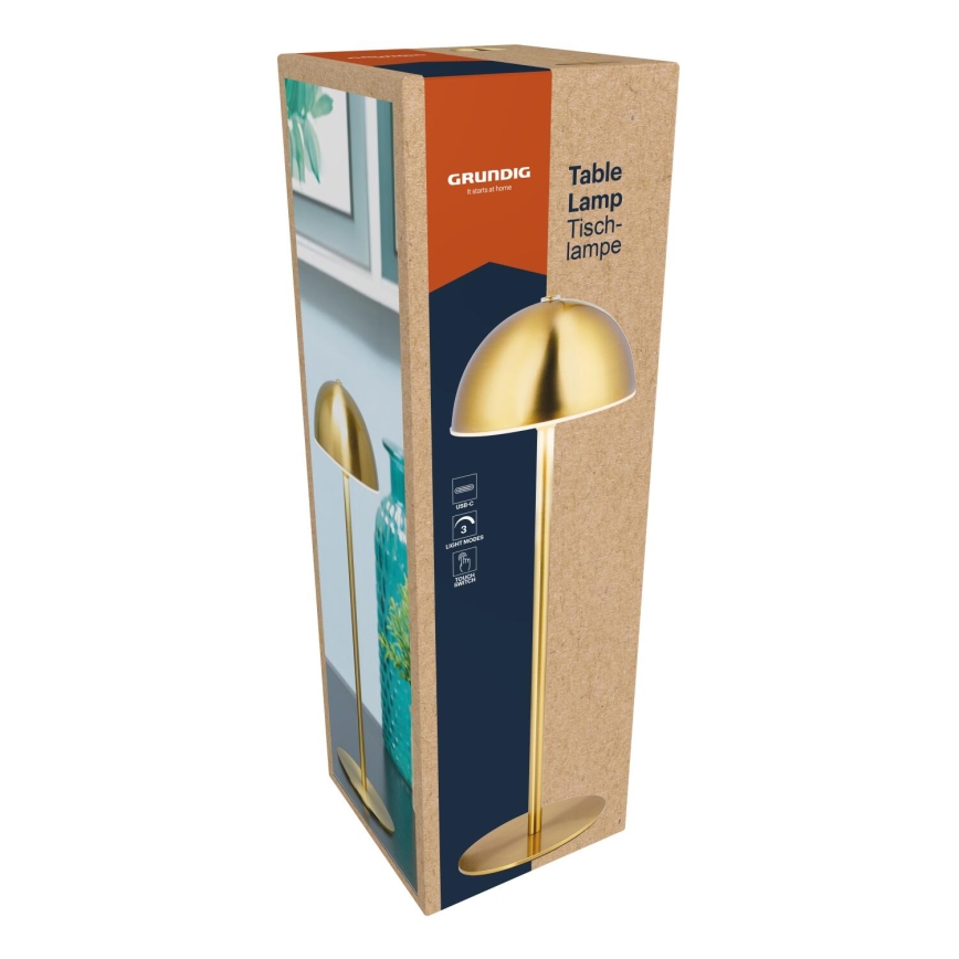 Grundig - LED Dotyková stolní lampa LED/2W/5V 1200 mAh