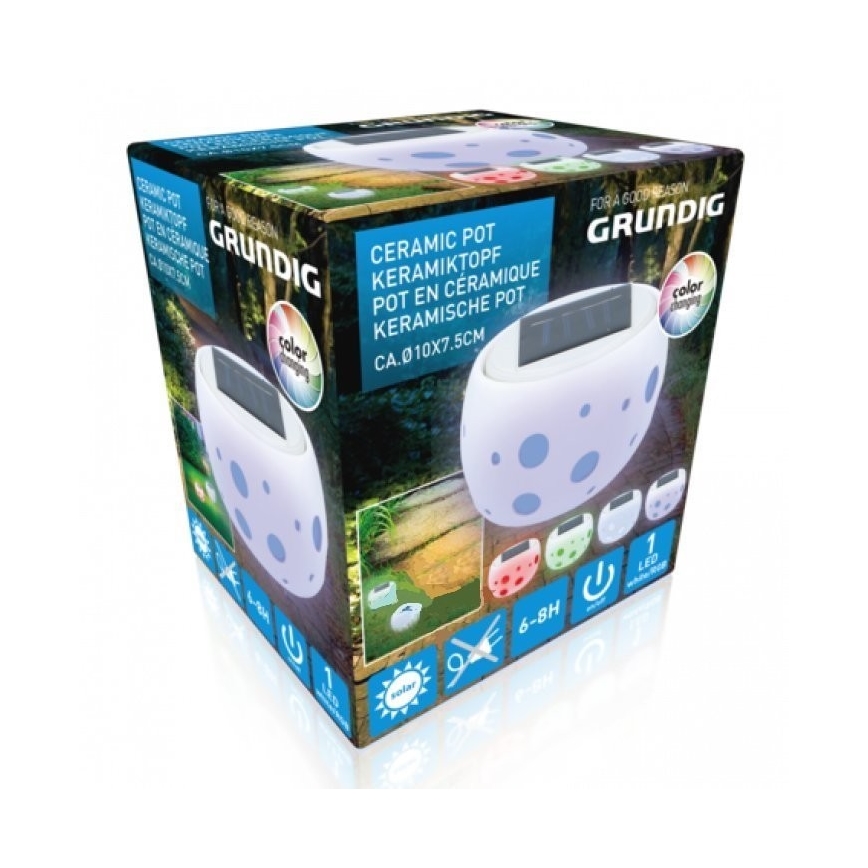 Grundig - LED RGB Solární svítidlo LED/0,06W/1,2V 600 mAh