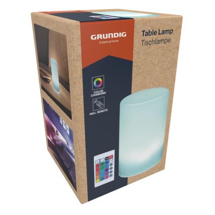Grundig - LED RGB Stmívatelná stolní lampa LED/3xAAA + dálkové ovládání