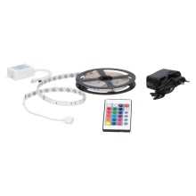 Grundig - LED RGB Stmívatelný pásek 3m LED/12W/230V + dálkové ovládání