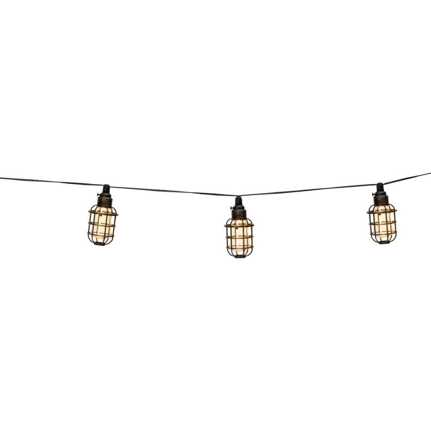 Grundig - LED Solární řetěz 10xLED 3,8m IP44 teplá bílá