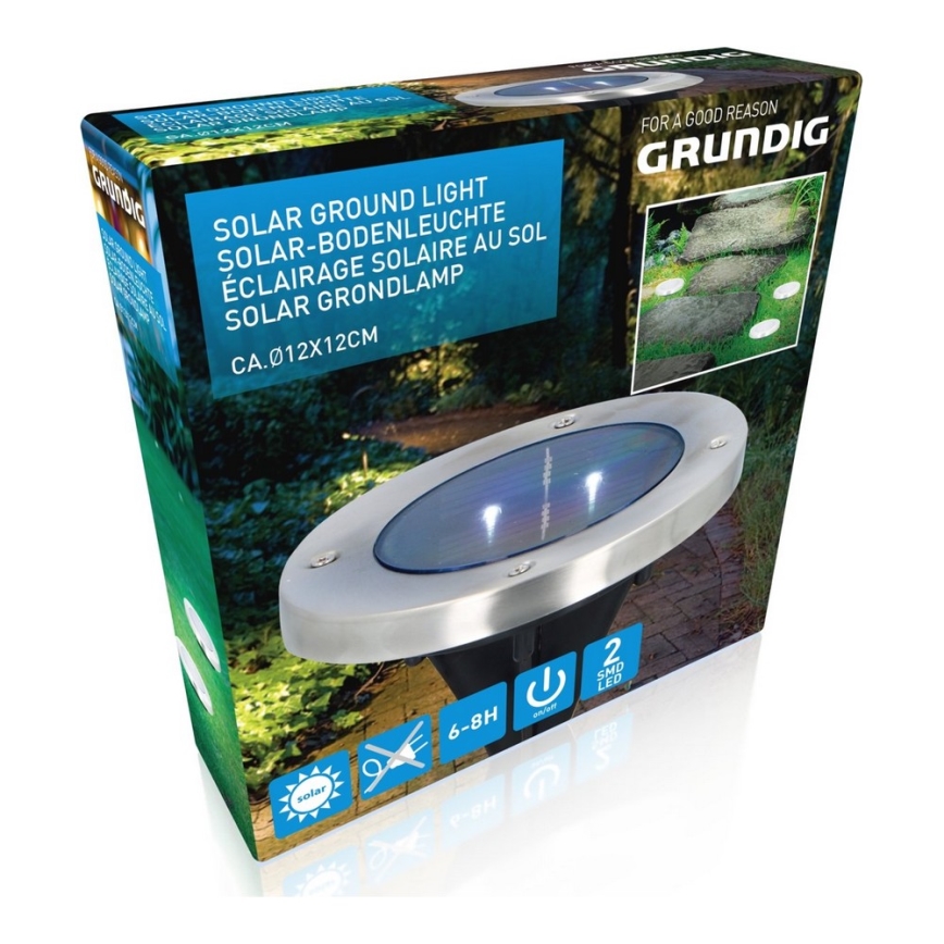 Grundig - LED Solární svítidlo 2xLED/1,2V 600 mAh