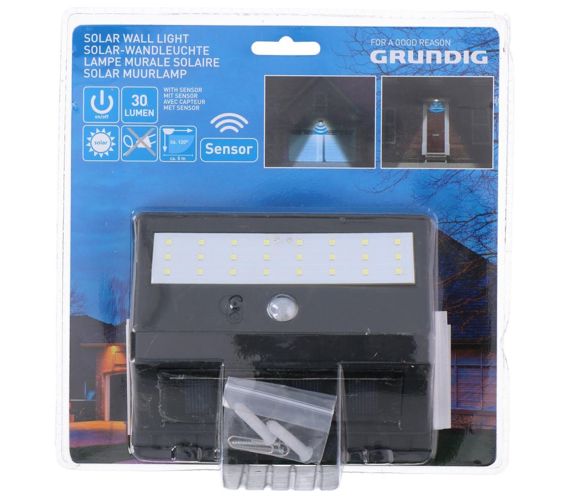 Grundig Grundig - LED Solární svítidlo se senzorem 1xLED/0,25W/1xAA 