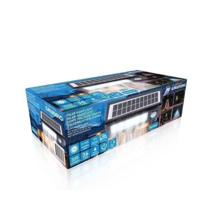 Grundig - LED Solární svítidlo se senzorem LED/2W/5,5V IP44
