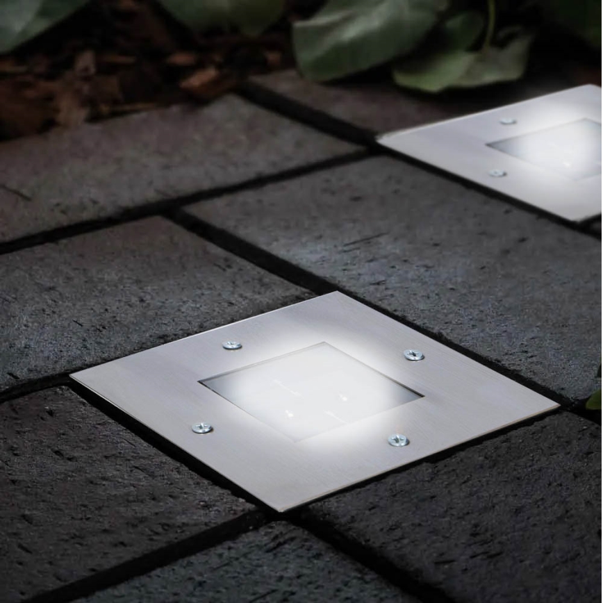 Grundig - LED Solární zápustné svítidlo 2xLED/1,2V 600mAh IP44