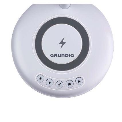 Grundig - LED Stolní lampa s bezdrátovým nabíjením a reproduktorem 3v1 LED/15W/5V