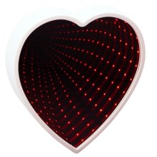 Grundig - LED Zrcátko HEART LED/3xAA