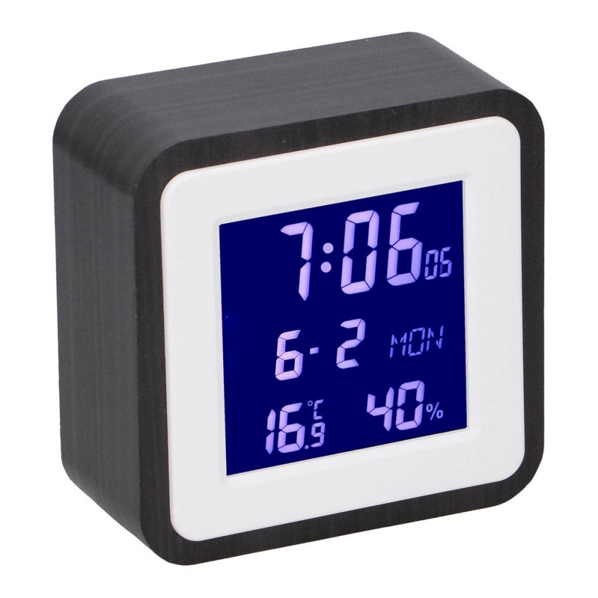 Grundig - Meteostanice s LCD displejem a budíkem 2xAA