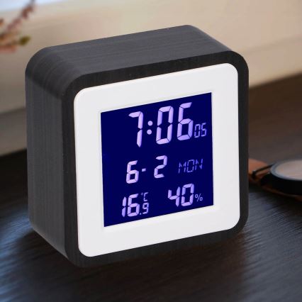 Grundig - Meteostanice s LCD displejem a budíkem 2xAA