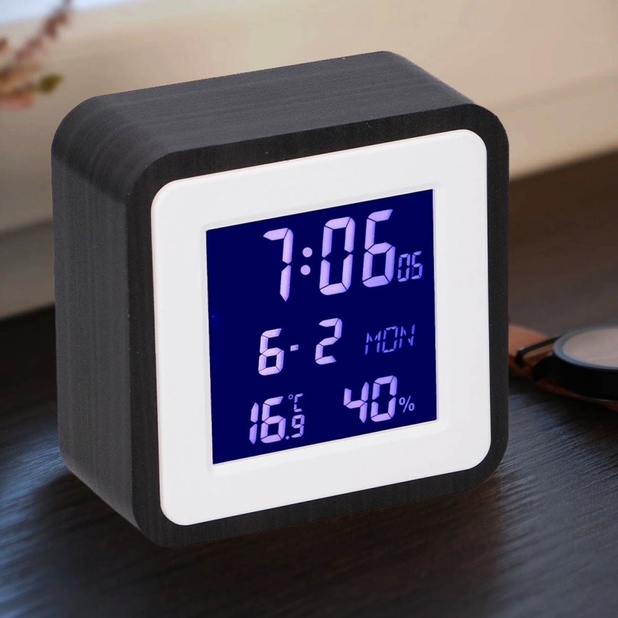 Grundig - Meteostanice s LCD displejem a budíkem 2xAA