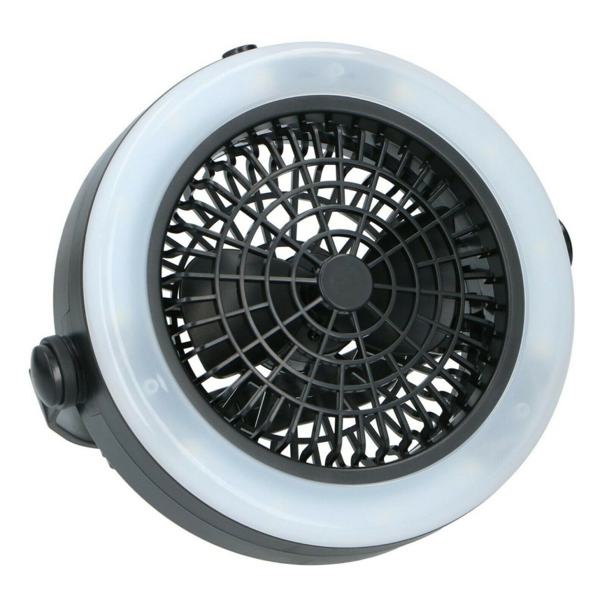 Grundig - Přenosný ventilátor s LED osvětlením LED/3xAA