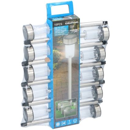 Grundig - SADA 10x LED Solární svítidlo LED/1,2V