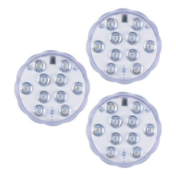 Grundig - SADA 3x LED RGBW Stmívatelné svítidlo LED/3W/3xAAA IP65 + dálkové ovládání