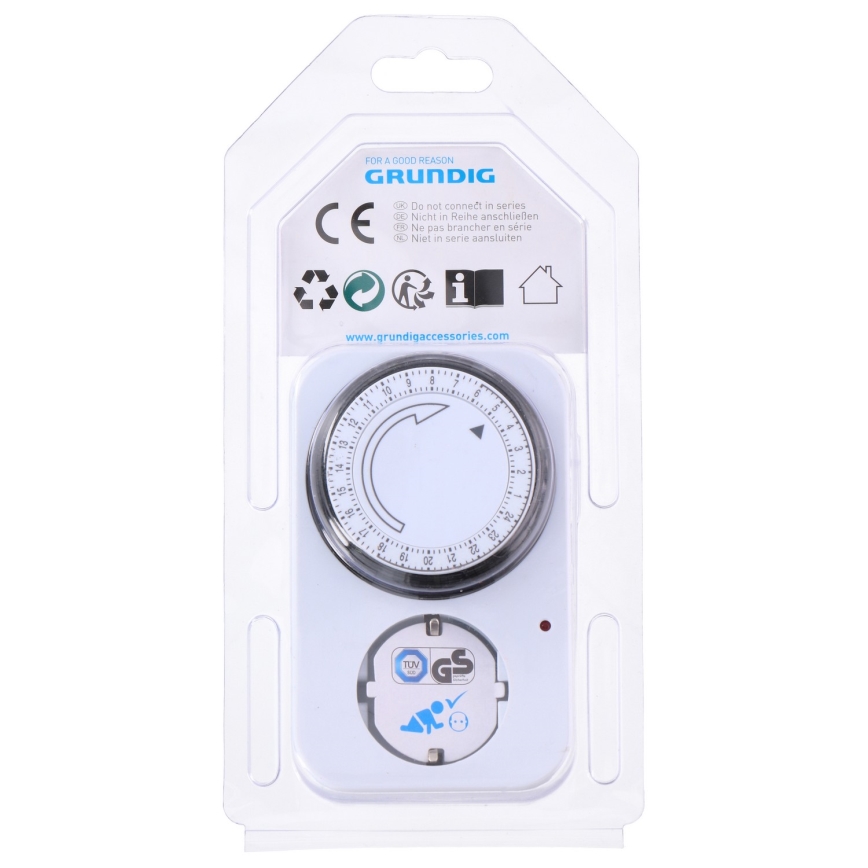 Grundig - Zásuvka s časovačem 3500W/230V