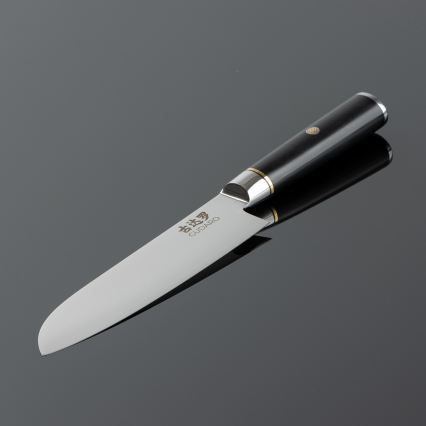 Gudaro - Damaškový Santoku kuchyňský nůž AKIRO 7, 67 vrstev oceli, délka 17,5 cm, černá