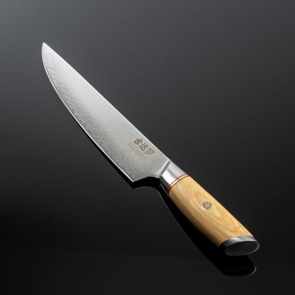Gudaro - Damaškový porcovací nůž HIKARI 8, 67 vrstev oceli, délka 20 cm
