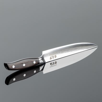 Gudaro - Damaškový porcovací nůž SHIRO 8, 67 vrstev oceli, délka 20 cm