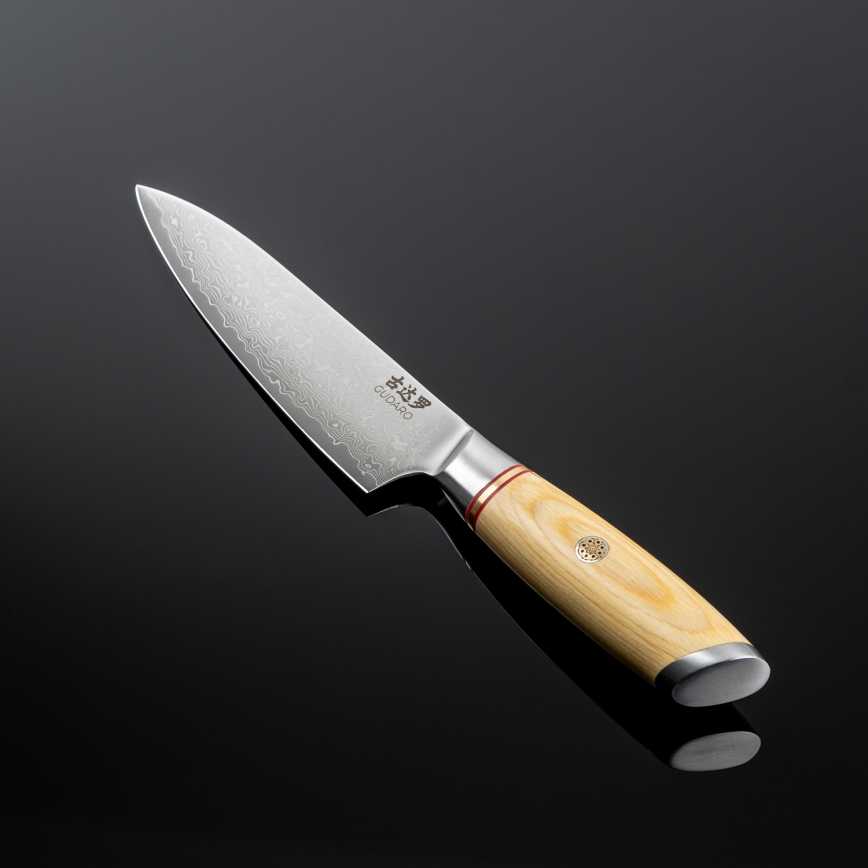 Gudaro - Damaškový univerzální kuchyňský nůž HIKARI 5, 67 vrstev oceli, délka 12,5 cm