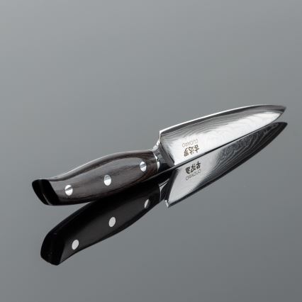 Gudaro - Damaškový univerzální kuchyňský nůž SHIRO 5, 67 vrstev oceli, délka 12,5 cm