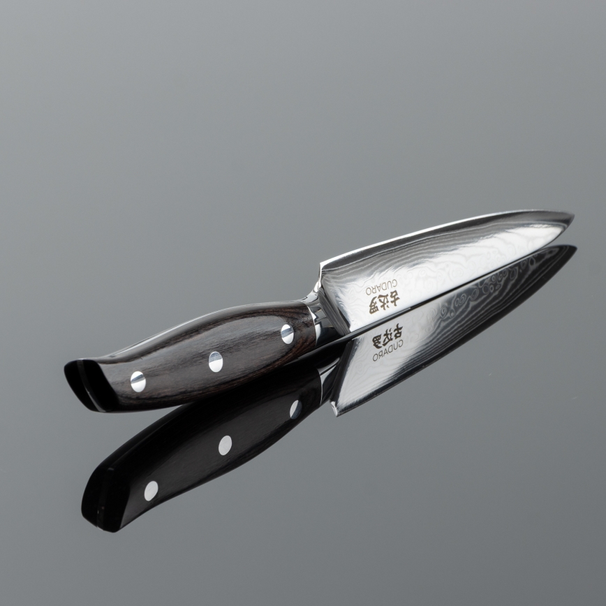 Gudaro - Damaškový univerzální kuchyňský nůž SHIRO 5, 67 vrstev oceli, délka 12,5 cm