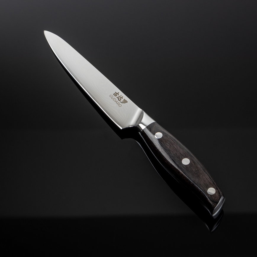 Gudaro - Damaškový univerzální kuchyňský nůž SHIRO 5, 67 vrstev oceli, délka 12,5 cm