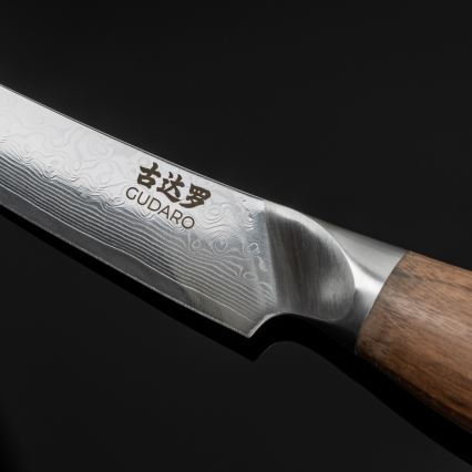 Gudaro - Damaškový univerzální kuchyňský nůž TAKUMI 5, 67 vrstev oceli, délka 12,5 cm, ořech