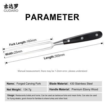 Gudaro - Kuchyňská vidlička MIYABI pakka