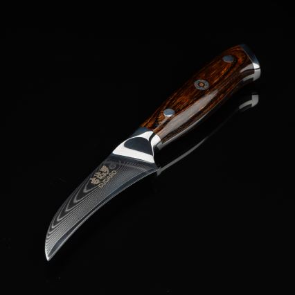 Gudaro - Kuchyňský nůž BIRD BEAK 9,5 cm damašková ocel