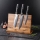 Gudaro - SADA 3x Damaškový kuchyňský nůž AKIRO + magnetický držák