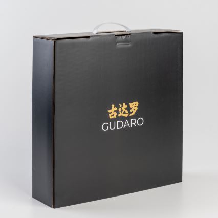 Gudaro - SADA 5x Damaškový kuchyňský nůž SHIRO + magnetický držák