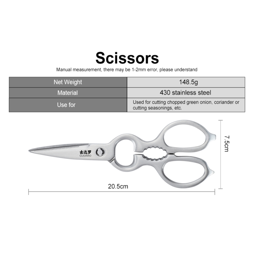Gudaro - Sada kuchyňských nožů ve stojanu KENSHO 7 ks akát