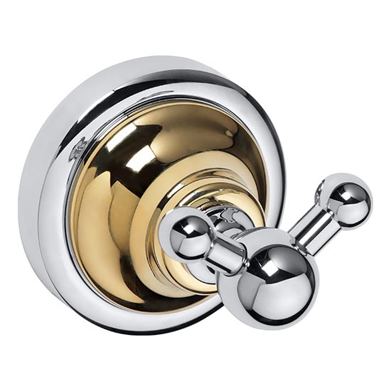 Háček 6,5x6,5 cm stříbrná/zlatá